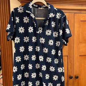 Floral Navy Polo dress